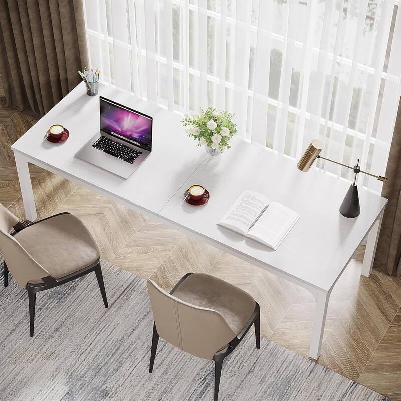 78.7" Extra Long Computer Desk/Table, Work Desk, Double Workstation Desk for Home Office