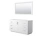 Option White, Brushed Nickel Trim, No Top