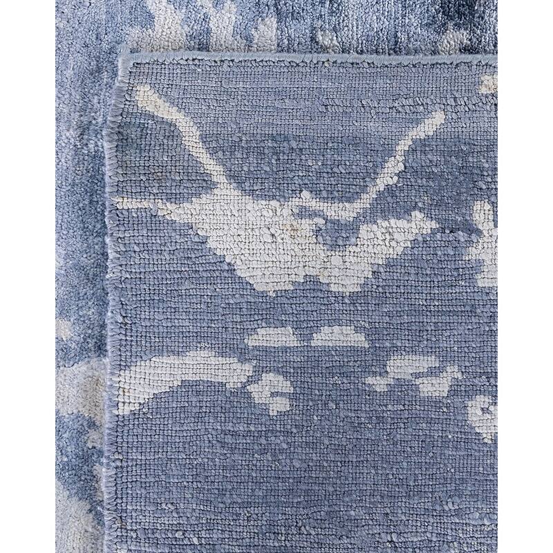 Modern One-of-a-Kind Hand-Knotted Area Rug - Ivory, 9' 2" x 12' 2" - 9' 2" x 12' 2"