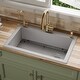 preview thumbnail 5 of 82, Karran Drop-In Quartz 33 in. 1-Hole Single Bowl Kitchen Sink Kit