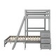 preview thumbnail 14 of 13, Twin over Full Bunk Bed with Built-in Desk and Three Drawers