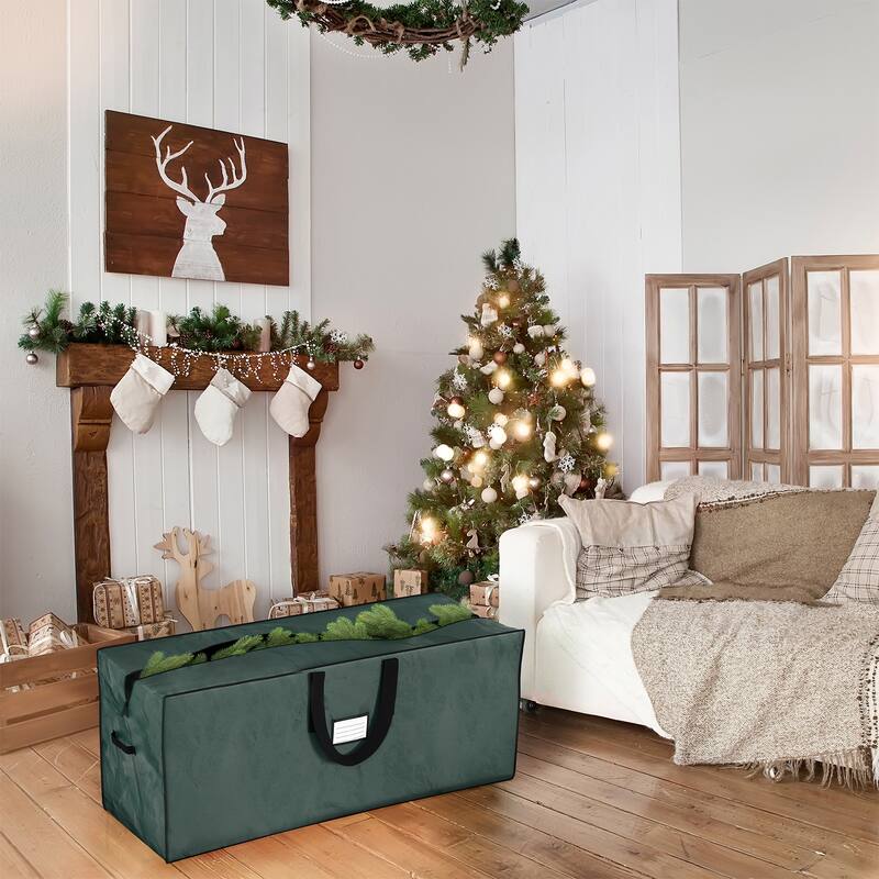 Christmas Tree Storage Bag-Fits up to 7.5 Foot Artificial Trees by Elf Stor (Green)
