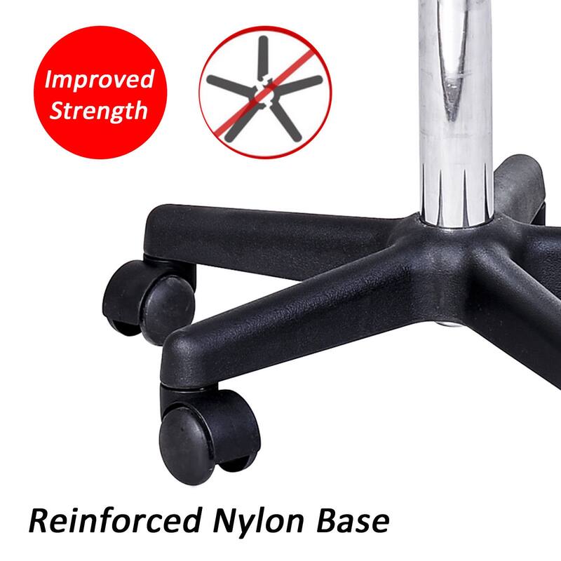 Carbon Loft Wilbur Adjustable Saddle Salon Massage Stool - 13.75*15*23.75