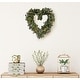 preview thumbnail 7 of 9, Preserved Real Eucalyptus Heart Wreath 14” Green Valentine’s Day Decorative Heart Wreath for Door, Wall, or Home Décor