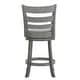 preview thumbnail 30 of 42, Verona Ladder Back Swivel Counter Height Stool by iNSPIRE Q Classic