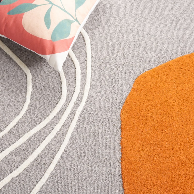 SAFAVIEH Handmade Rodeo Drive Vutka Mid-Century Modern Wool Rug