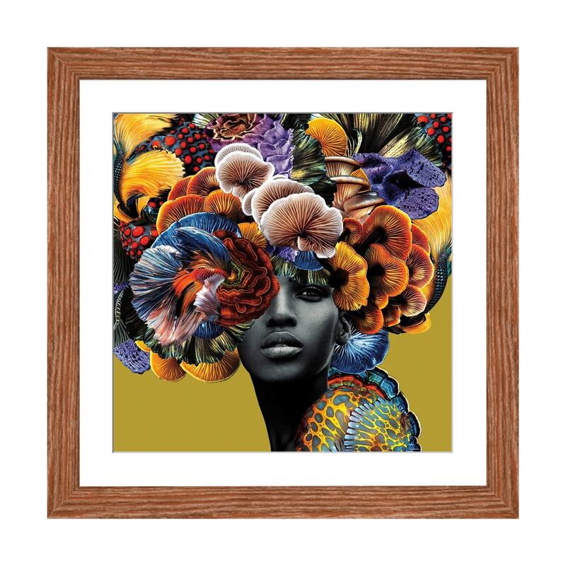 iCanvas "Good Hair" by Lolita Lorenzo PFA - Walnut - 24x24x1