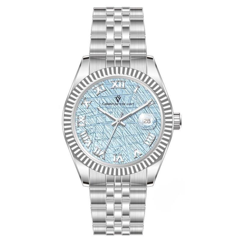 Christian Van Sant Men's Stellar Blue Dial Watch - CV0702 - One Size