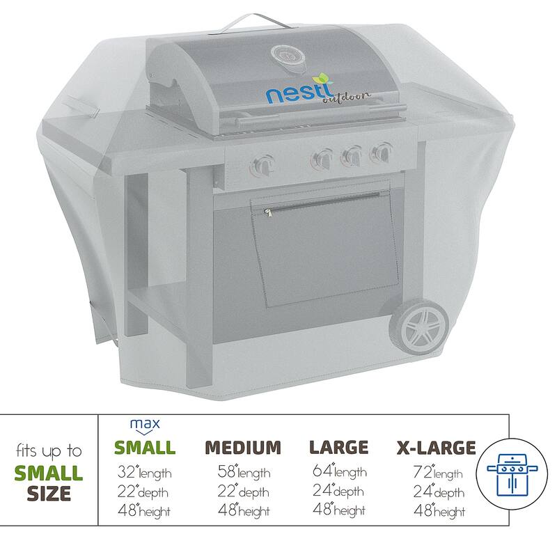 Empyrean Heavy Duty Waterproof Barbeque 600D Gas Grill Cover - BBQ Cover, UV & Fade Resistant