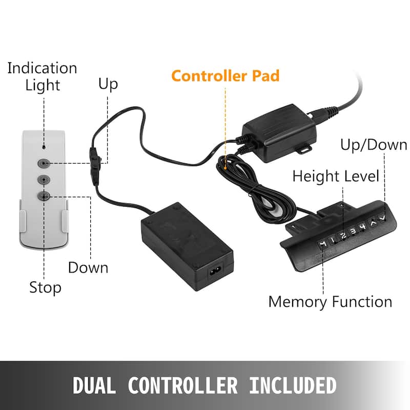 Motorized TV Lift with Swivel, Adjustable Height 28.74-68.11 Inch for 32-70 Inch TVs, Remote Controlled, 154 Lbs Capacity