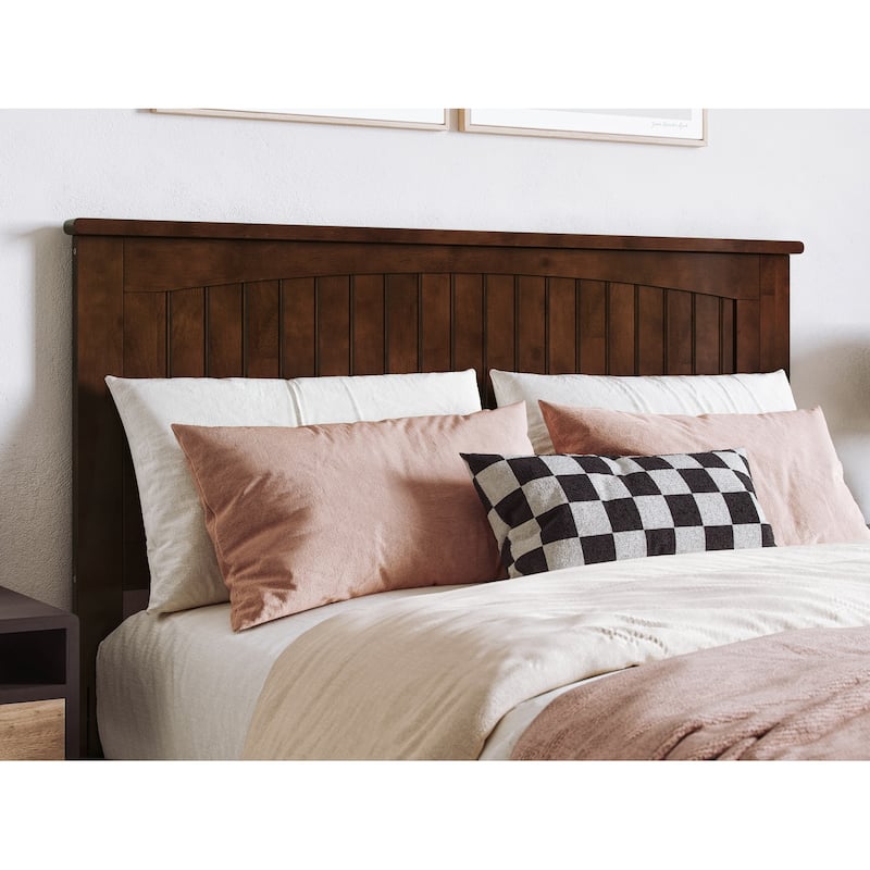 AFI Nantucket Headboard with Attachable Charger - Walnut - Full