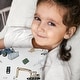preview thumbnail 4 of 4, Sweet Jojo Designs Construction Truck Boy Toddler Pillow with Pillowcase 13x18 in. Grey Blue Green Transportation Zone Vehicles
