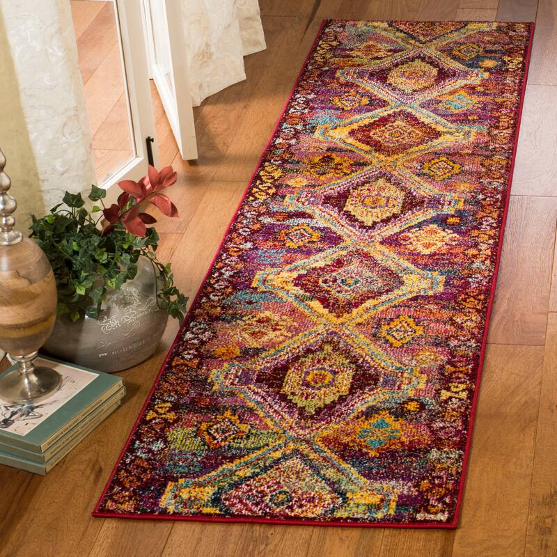 SAFAVIEH Savannah Kokkie Boho Oriental Polyester Rug