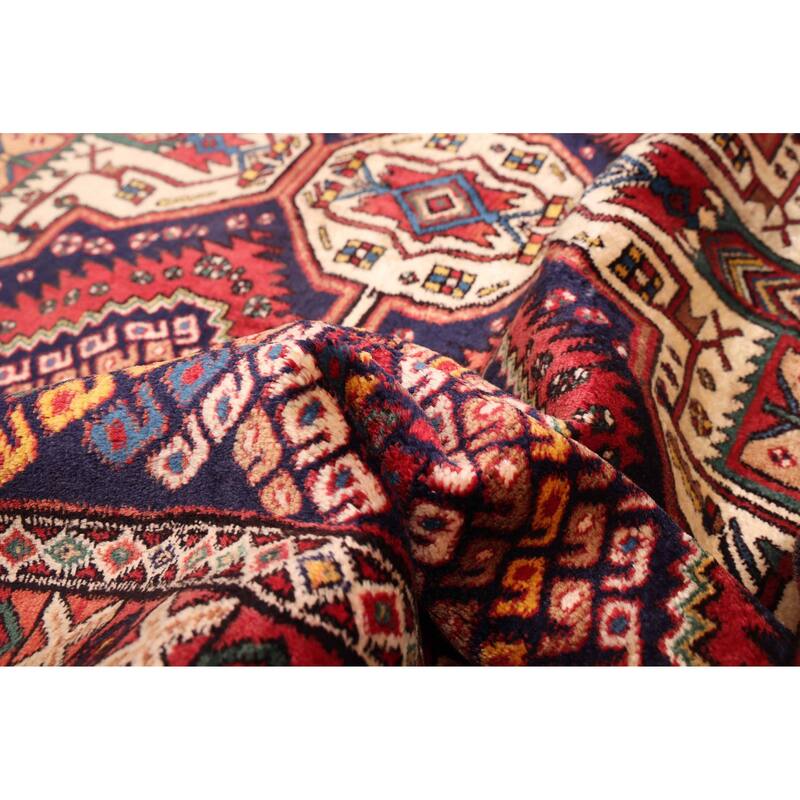 ECARPETGALLERY Hand-knotted Kayseri Dark Navy Wool Rug - 4'8 x 6'6