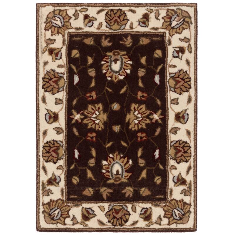 SAFAVIEH Handmade Total Performance Felisha Oriental Rug - 2' x 3' - Brown/Ivory
