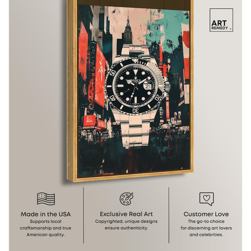 Cityscape Watch Canvas by Art Remedy