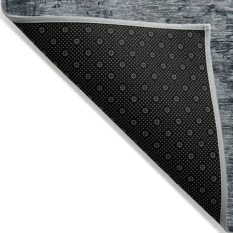 Machine Washable Indoor/ Outdoor Modern Contemporary Chantille Rug