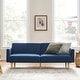 preview thumbnail 16 of 34, Mopio Chloe Futon Convertible Sofa Sleeper Futon Classic Blue - Twin