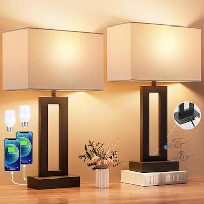 Bedroom Lamps for Night Stands - Touch Control