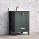 preview thumbnail 4 of 15, Prismora 24 in. Juniper Green Vanity with Countertop & Splash, Single Sink
