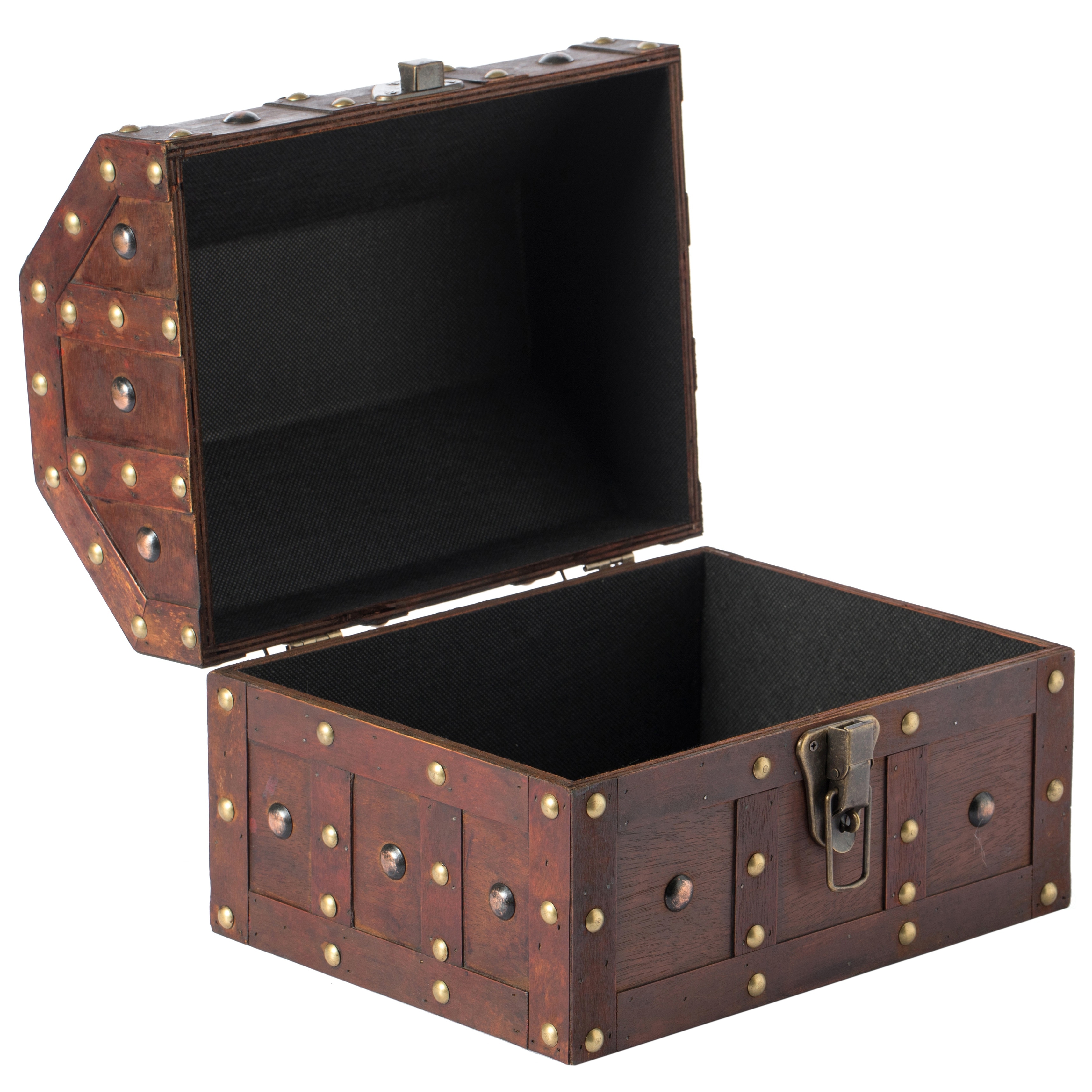 Vintage Caribbean Pirate Chest Brown Overstock 10088638