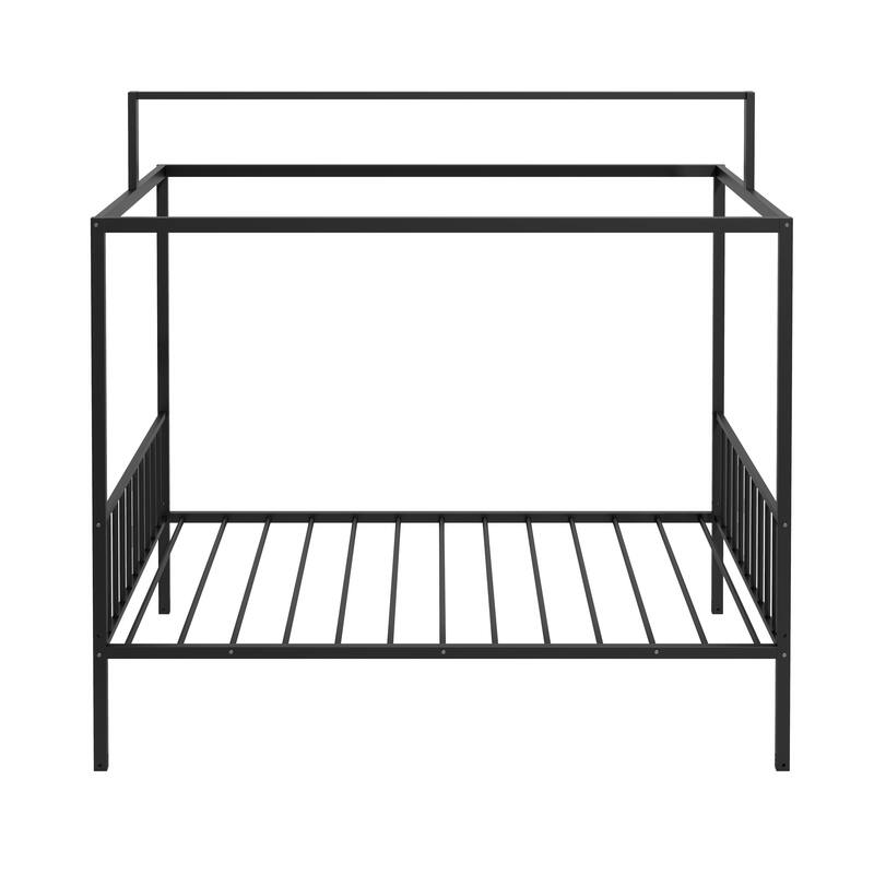 3-in-1 Convertible Montessori Metal Floor Bed by Harper&Bright Designs