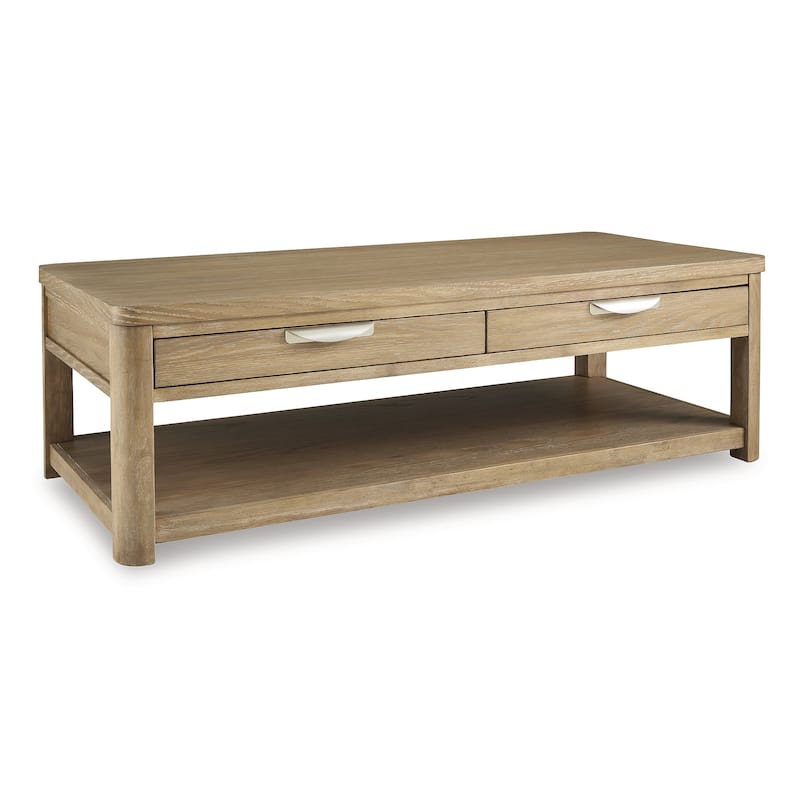 Signature Design by Ashley Rencott Brown Coffee Table - 56"W x 26.13"D x 19.25"H