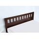 preview thumbnail 7 of 5, Full Size Dark Walnut Wood Bed Platform Frame with Headboard