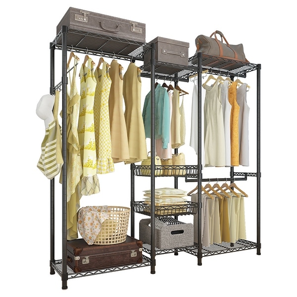 60 Inch Freestanding Closet Organizer for Hanging Clothes 60 Inch Freestanding Closet Organizer for Hanging Clothes