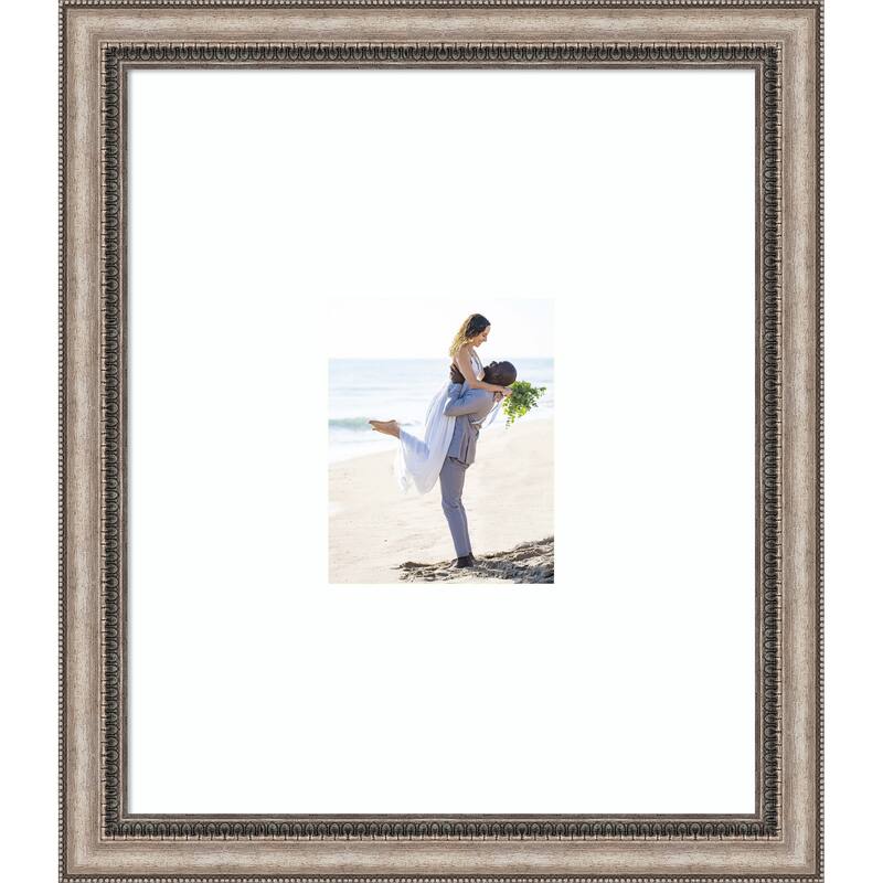 Lyla Ornate Silver Framed Picture Frame, Photo Frame - 22x26 Matted to 8x10