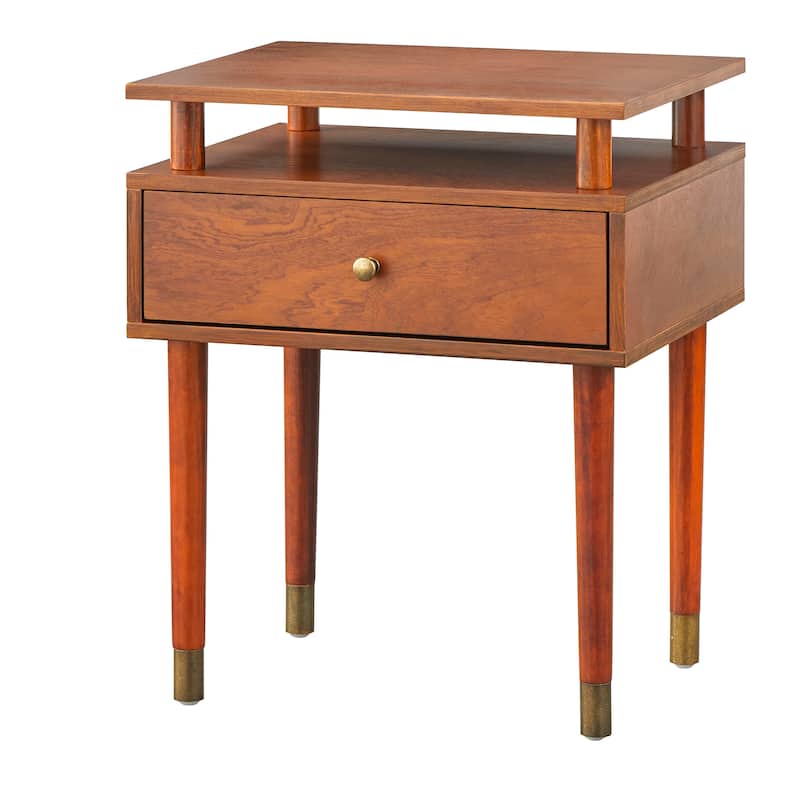Simple Living Margo Mid-Century One Drawer Side Table