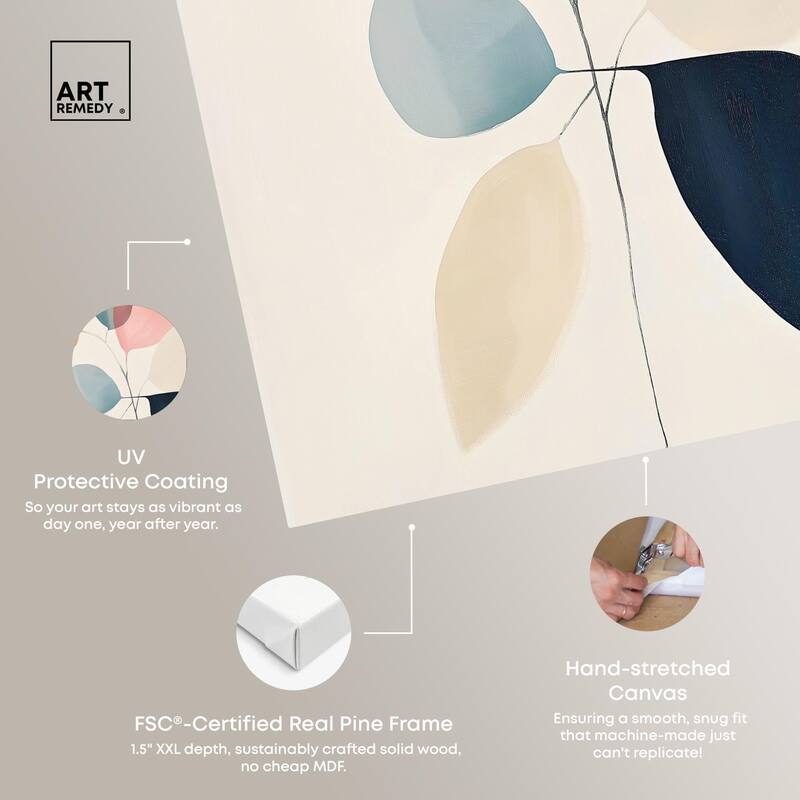 Soft Edge Foliage Canvas by Art Remedy, Gallery Wrapped