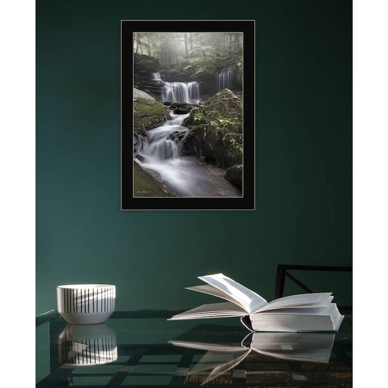 TrendyDecor4U "Rickett's Waterfall" Framed Print Wall Art