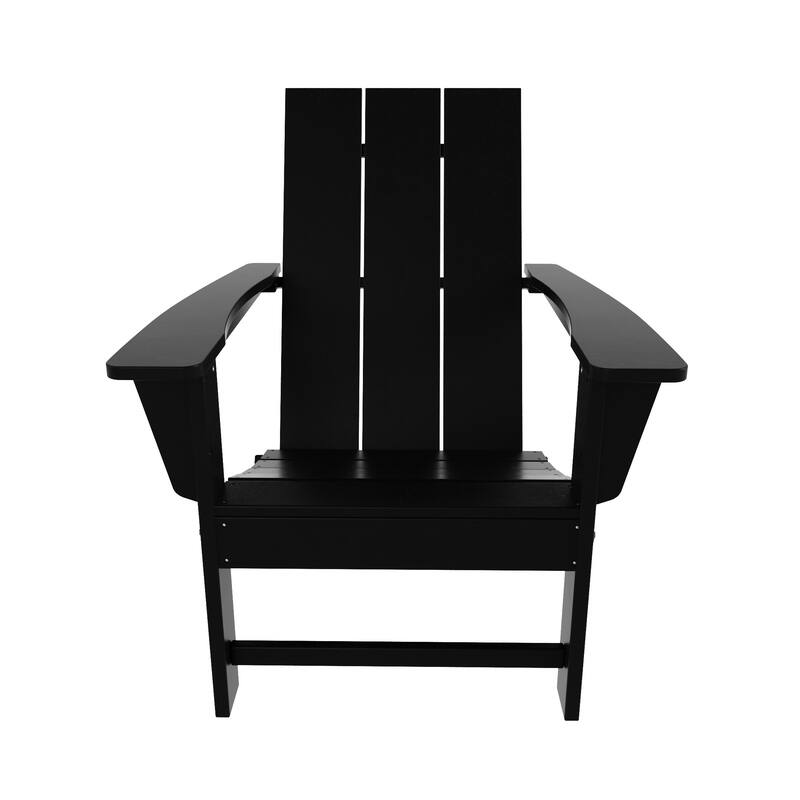 Shoreside Modern 12-Piece Folding Adirondack Chair With Ottoman And Side Table