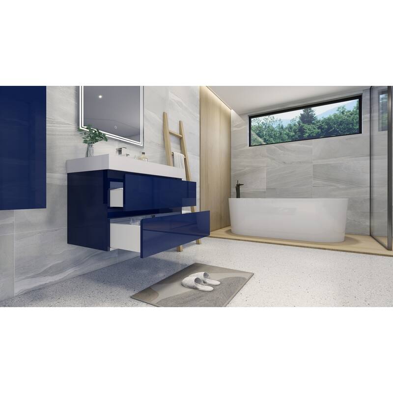 Baillie 36'' Wall-Mounted Vanity with Reinforced Acrylic Sink