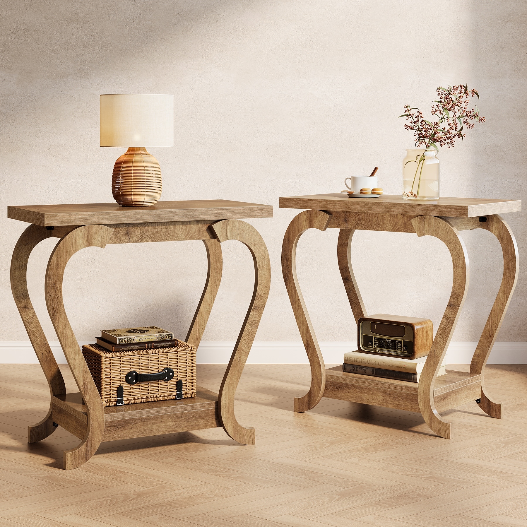 2-Tier-End-Table,-Narrow-Wood-