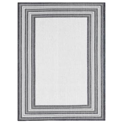 Nicole Miller New York Patio Country Layla Border Indoor/ Outdoor Rug