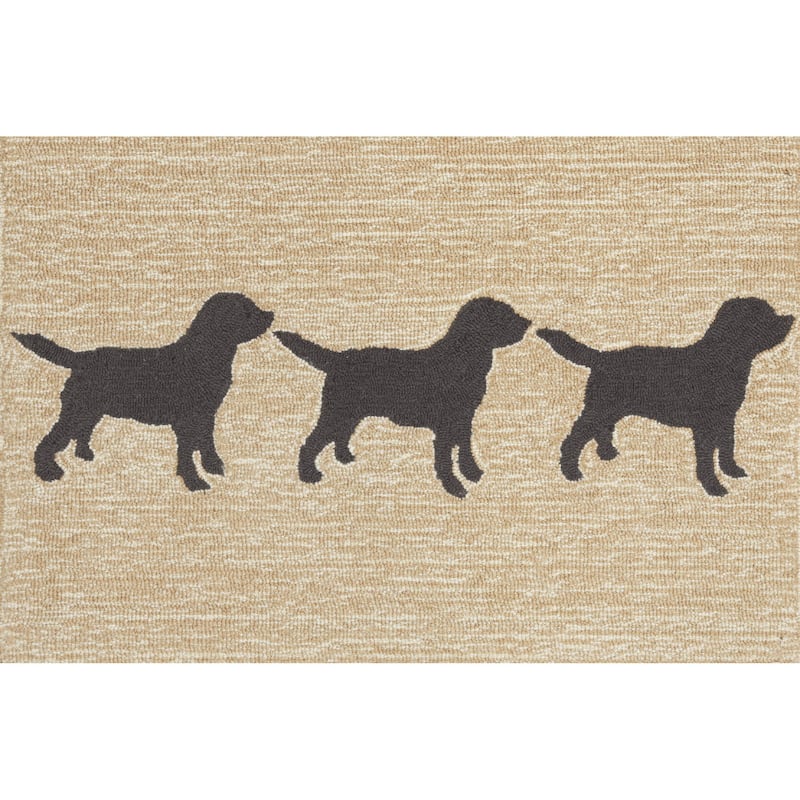 Liora Manne Frontporch Doggies Indoor/Outdoor Rug