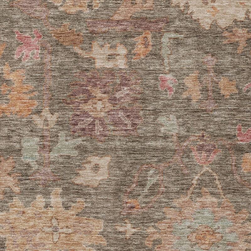 HomeRoots Floral Traditional Rectangle Outdoor Rug