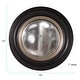 preview thumbnail 6 of 5, Allan Andrews Round Framed Soho Accent Wall Mirror - Black/Silver