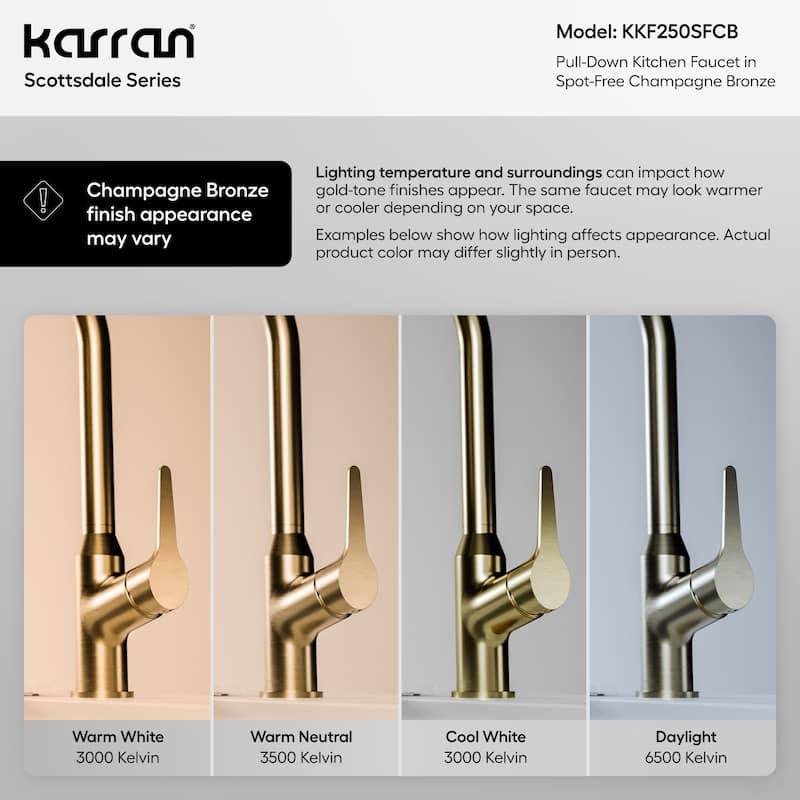Karran USA KKF250 Scottsdale 1.8 GPM 16-1/8" Single Hole Kitchen