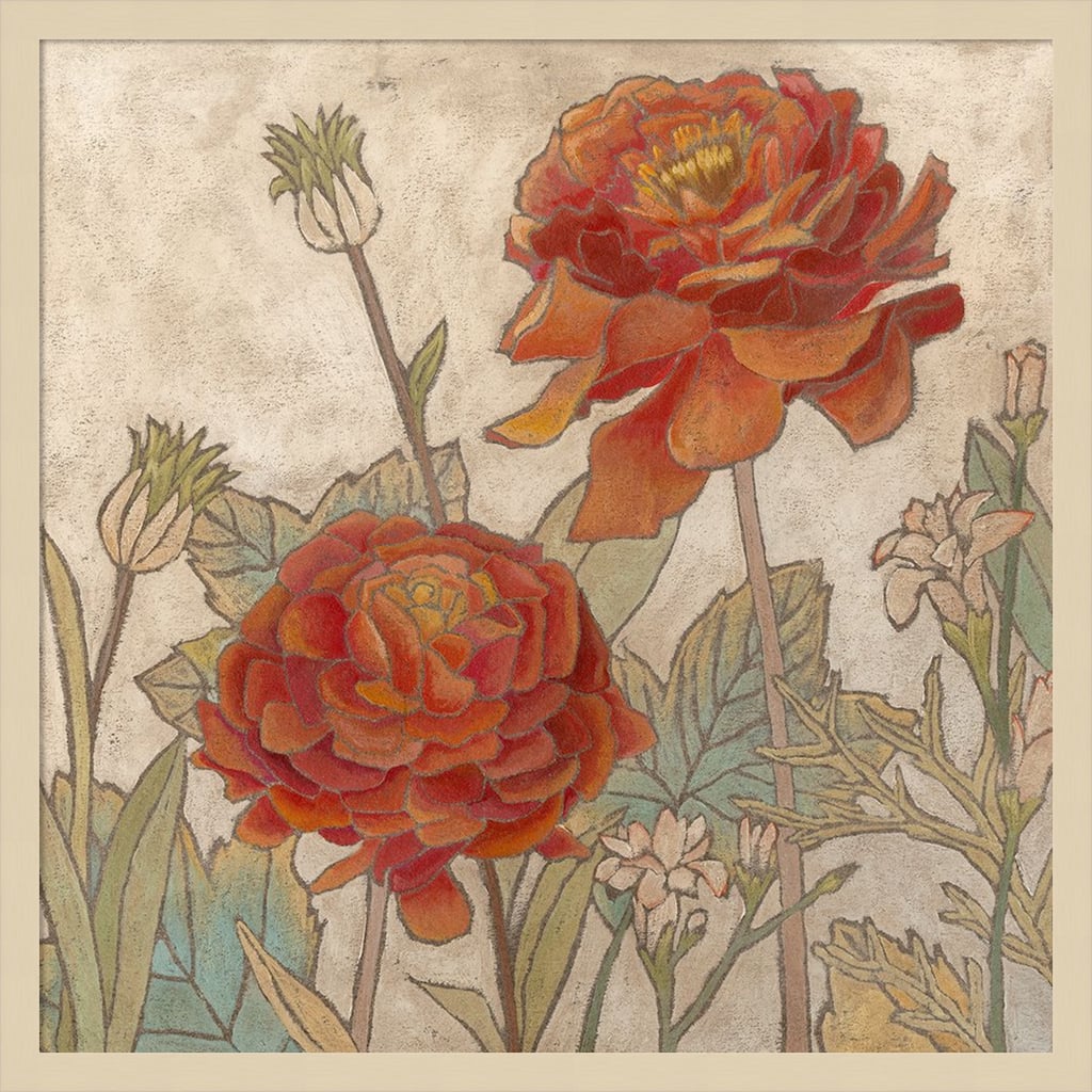 Rising Sun Blooms No. 2 by Megan Meagher Wood Framed Wall Art Print
