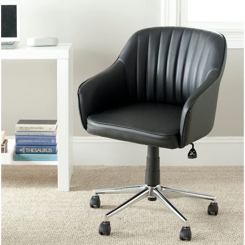 SAFAVIEH Lizabeth Black Desk Chair - 23.6" x 25.2" x 31.1" - 24Wx25Dx31H