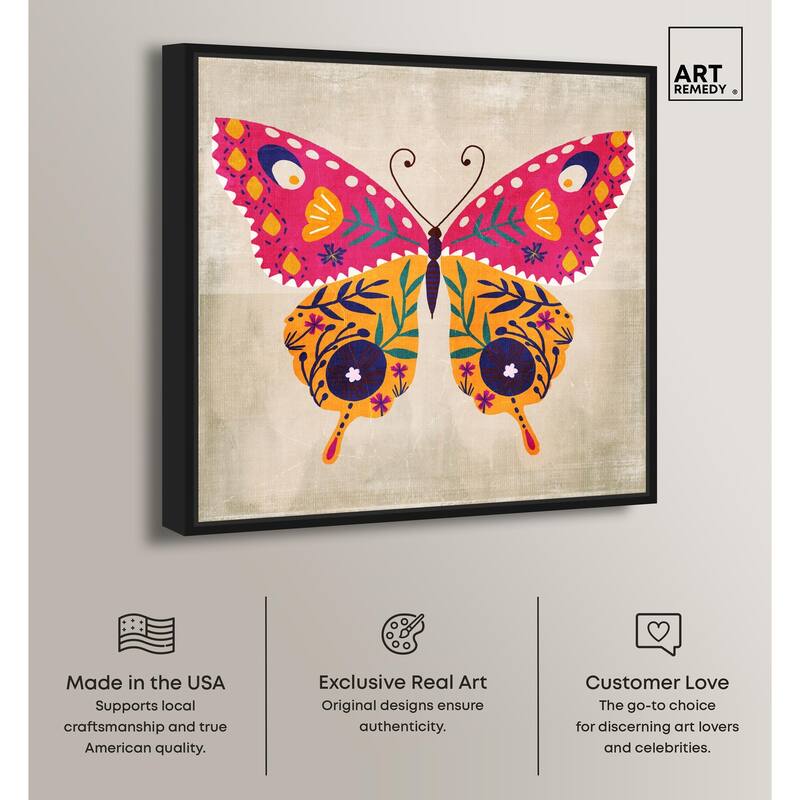 Butterfly Wings II Canvas by Art Remedy