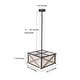 preview thumbnail 6 of 4, The Gray Barn Flying Turtle 3-light Lantern Chandelier Pendant Ceiling Lamp - 16"x16"xH8"