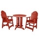 preview thumbnail 26 of 45, HIGHWOOD Hamilton 3-piece Counter-Height Outdoor Dining Set Rustic Red