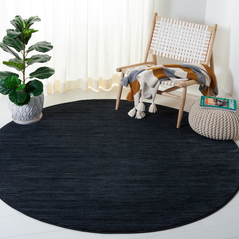 SAFAVIEH Vision Sunanda Modern Ombre Tonal Rug. - 10' Round - Black
