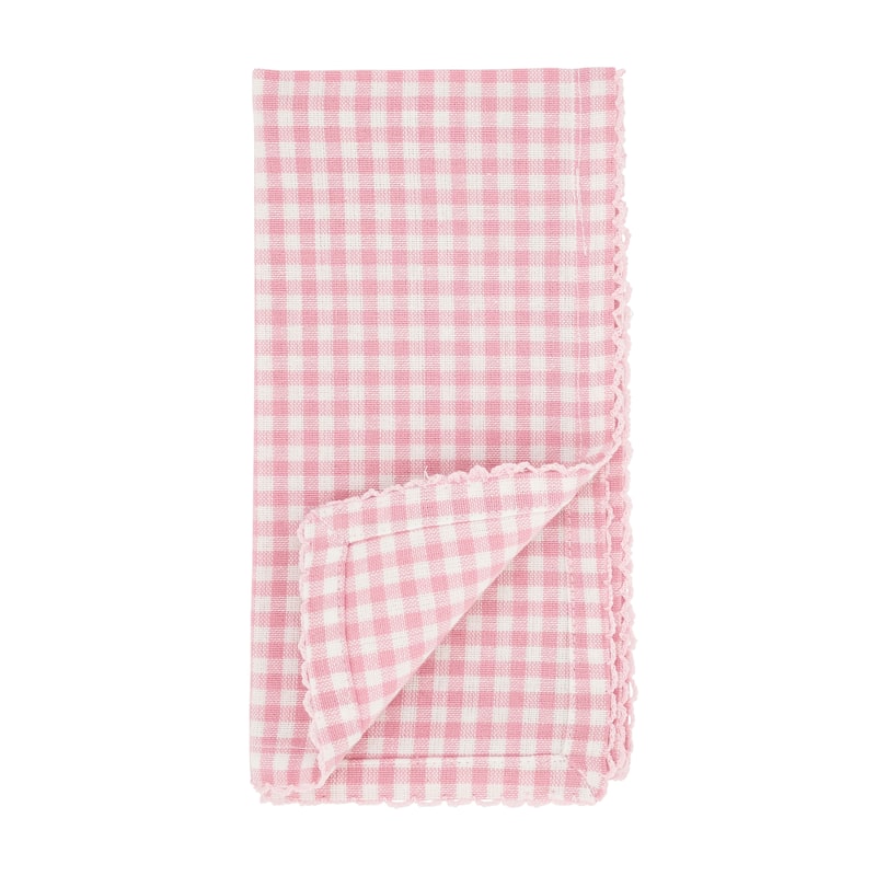 Gingham Design Dinner Napkins (Set of 4) - 18"x18"