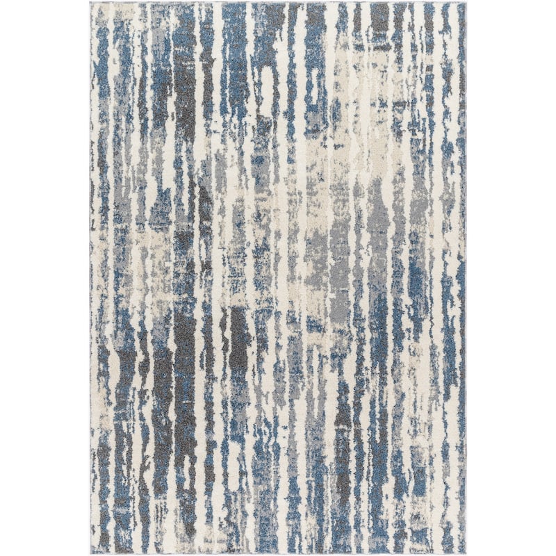 Valet Industrial Abstract Stripe Area Rug