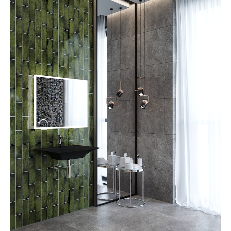Carmella 24" Rectangular Solid Surface Wall Mount Bathroom Sink